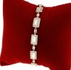 828 Bransoletka elegancka złota 16,5+5cm pozłacana 14k Xuping Austrian Crystal
